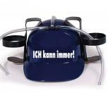 Trinkhelm Spaßhelm mit Print - Ich kann immer - 51612 blau