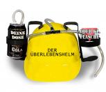 Trinkhelm Spaßhelm mit Print - Der Überlebenshelm - 51621 gelb