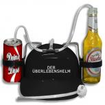Trinkhelm Spaßhelm mit Print - Der Überlebenshelm - 51621 schwarz