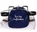Trinkhelm Spaßhelm mit Print - bin am auftanken - 51622 blau