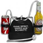 Trinkhelm Spaßhelm mit Print - Ohne Sprit, immer nur Schritt - 51640 schwarz