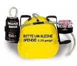 Trinkhelm Spaßhelm mit Print - Bitte um kleine Spende - 0,33L genügt - 51656 gelb