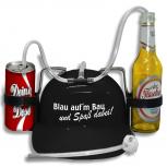 Trinkhelm Spaßhelm mit Print - Blau auf´m Bau und Spaß dabei - 51658 schwarz