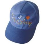 Baseballcap mit Einstickung - Regenbogenfarbe - I love Flensburg - 68001 blau