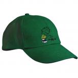 Baseballcap mit Textildruck - Pinkelmännchen gegen Drohnen - 52035 dunkelgrün