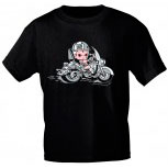 Kinder T-Shirt mit Aufdruck - Bike Baby - 06962 - schwarz - Gr. 86-164