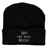 Hip-Hop Mütze OPA hat immer RECHT 54313 schwarz