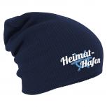 Longbeanie Slouch-Beanie Mütze Heimathafen Schiffrad 54488 Navy