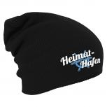 Longbeanie Slouch-Beanie Mütze Heimathafen Schiffrad 54488 schwarz