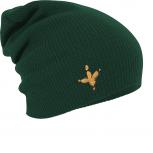 Longbeanie Slouch-Beanie Mütze Hahnentritt 54508 grün