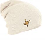Longbeanie Slouch-Beanie Mütze Hahnentritt 54508 natur