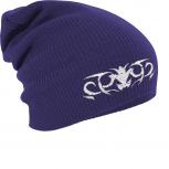 Longbeanie Slouch-Beanie Tattoo Tribal 54533 lila