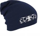Longbeanie Slouch-Beanie Tattoo Tribal 54533 Navy
