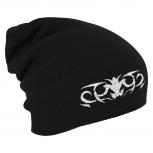 Longbeanie Slouch-Beanie Tattoo Tribal 54533 schwarz