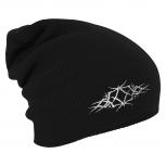 Longbeanie Slouch-Beanie Mütze Tribal Tattoo 54535 schwarz