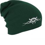 Longbeanie Slouch-Beanie Tribal 54538 grün