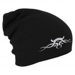Longbeanie Slouch-Beanie Tribal 54538 schwarz