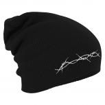 Longbeanie Slouch-Beanie Mütze Tribal 54539 schwarz