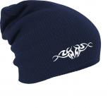 Longbeanie Slouch-Beanie Tribal Tattoo 54540 Navy
