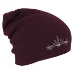 Longbeanie Slouch-Beanie Mütze Hanfblatt 54545