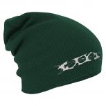 Longbeanie Slouch-Beanie Mütze Tribal 54548 grün