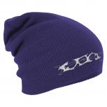 Longbeanie Slouch-Beanie Mütze Tribal 54548 lila