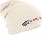 Longbeanie Slouch-Beanie England Fussball 54584 natur