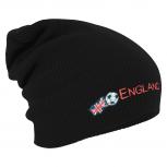 Longbeanie Slouch-Beanie England Fussball 54584 schwarz