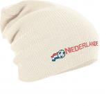 Longbeanie Slouch-Beanie Mütze Niederlande mit Fahne 54593 natur