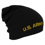 Longbeanie Slouch-Beanie Mütze US Army 54601 schwarz