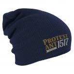 Longbeanie Slouch-Beanie Wintermütze Protest Ant Seit 1517 Luther 54614/1 Navy