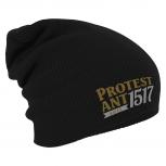 Longbeanie Slouch-Beanie Wintermütze Protest Ant Seit 1517 Luther 54614/1 schwarz