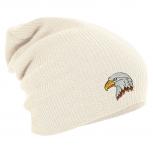 Longbeanie Slouch-Beanie Mütze Adlerkopf 54801 natur