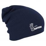 Longbeanie Slouch-Beanie Wintermütze Bayern Pinkeln 54808 Navy