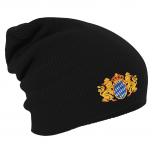Longbeanie Slouch-Beanie Mütze Bayern Emblem 54810 schwarz