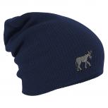 Longbeanie Slouch-Beanie Mütze Esel 54828 Navy