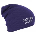 Longbeanie Slouch-Beanie Wintermütze Guitar Hero 54838 lila