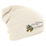 Longbeanie Slouch-Beanie Mütze Haflinger my best friend 54840 natur