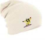 Longbeanie Slouch-Beanie Wintermütze Snowboarder gelb 54877 natur