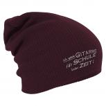 Longbeanie Slouch-Beanie Wintermütze Ich spiele Gitarre für Schule keine Zeit 54879
