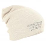 Longbeanie Slouch-Beanie Wintermütze Ich spiele Gitarre für Schule keine Zeit 54879 natur