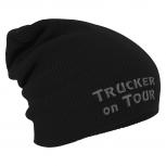 Longbeanie Slouch-Beanie Wintermütze Trucker on Tour 54886 schwarz