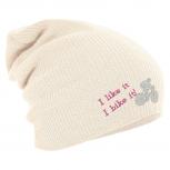Longbeanie Slouch-Beanie I bike it  54904 natur