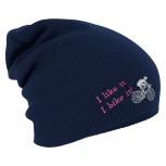 Longbeanie Slouch-Beanie I bike it  54904 Navy