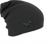 Longbeanie Slouch-Beanie Mütze Büffel Schädel 55123