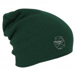 Longbeanie Slouch-Beanie Mütze Hamster Kontur silber 55142 grün