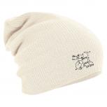 Longbeanie Slouch-Beanie Wintermütze Schlagzeug Drums 55156 natur