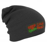 Longbeanie Slouch-Beanie Wintermütze Keep Calm and Sing 55157