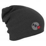 Longbeanie Slouch-Beanie Mütze CD Herz 55159 grau