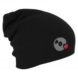 Longbeanie Slouch-Beanie Mütze CD Herz 55159 schwarz